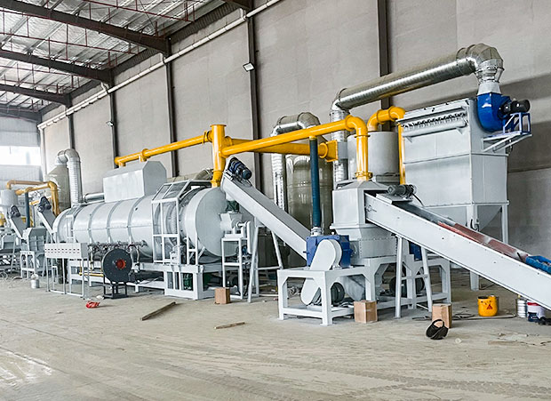 Lithium Battery Recycling Machine + Low Temperature Drying System
